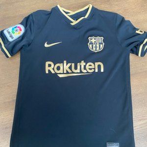 Boys Nike Fan Edition 20/21 Season Barcelona Away Soccer/Football Black Jersey